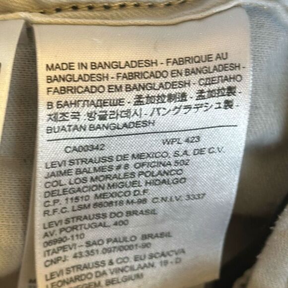 LEVI’S Mens Black Cargo Shorts size 31 White Tab - Picture 7 of 10